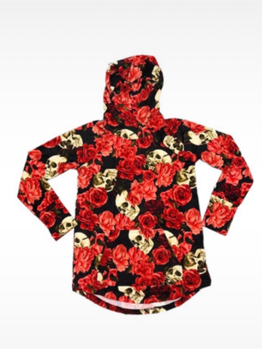 Lularoe Skull & Rose Amber Hoodie